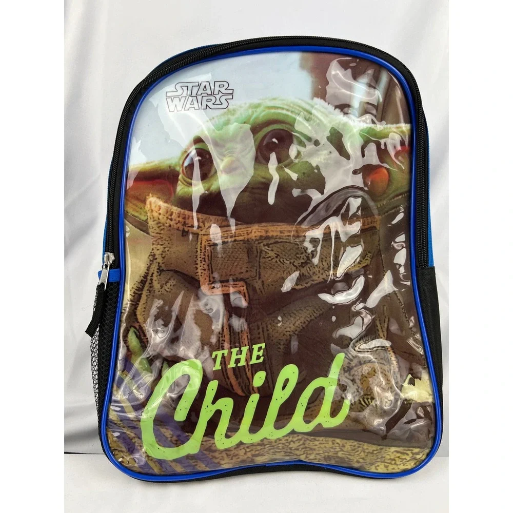 Star Wars The Child Backpack Kids One Size Grogu Mandalorian Blue NWT
